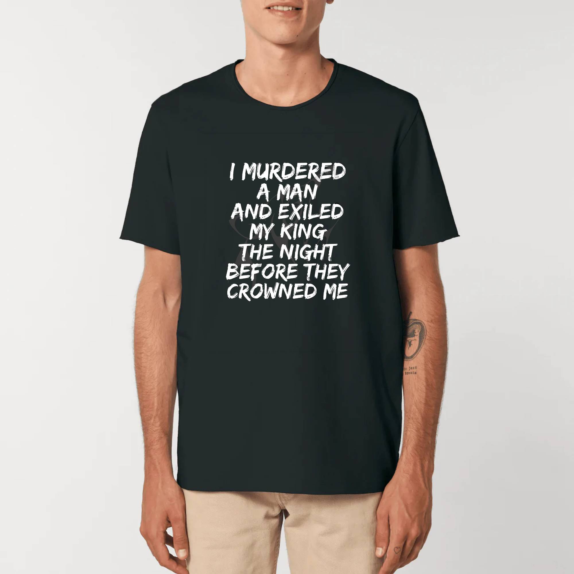 I Murdered a Man - Oren-yaro - Unisex Raw Edge T-Shirt