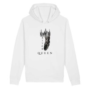 Bitch Queen Crown - Organic Hoodie Sider