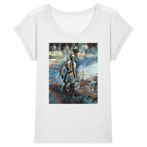 The Turncoat - Women Slub T-Shirt Rolled Sleeve
