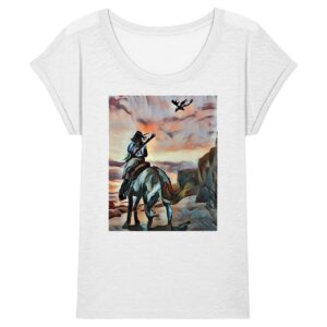 The Seamstress Mosaic Full - Women Slub T-shirt - Rolled Sleeve
