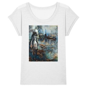 The Fraud Mosaic Full - Women Slub T-shirt Rolled Sleeve