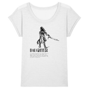 Daughter - Women Slub T-Shirt - Rolled Sleeve